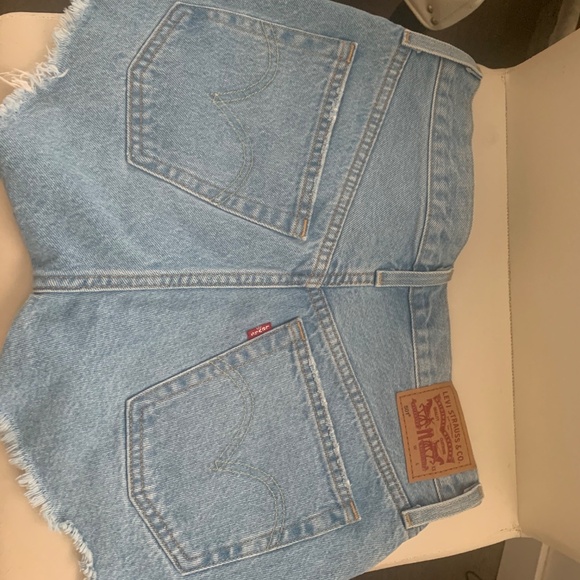 Levi's Light Blue Denim Women's Shorts - Picture 4 of 5